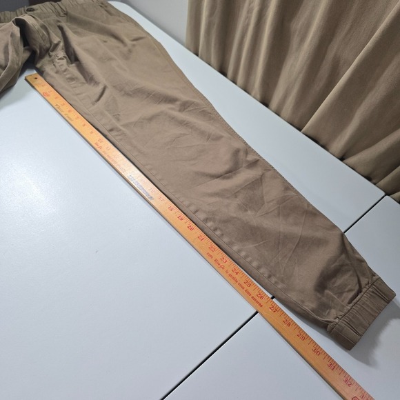 Bear Bottom Men Tapered Jogger Pants LT Brown Lounge Casual Minimal Travel READ - Picture 11 of 13